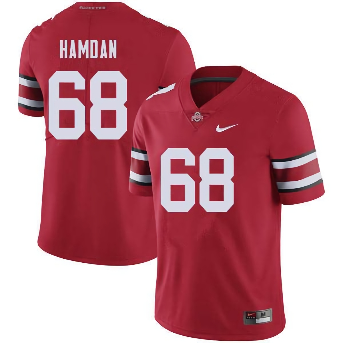 Zaid Hamdan Ohio State Buckeyes Men's NCAA #68 Nike Red College Stitched Football Jersey TYK2356BX